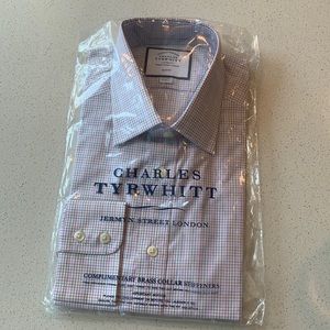 Patterned men’s dress shirt. Never opened